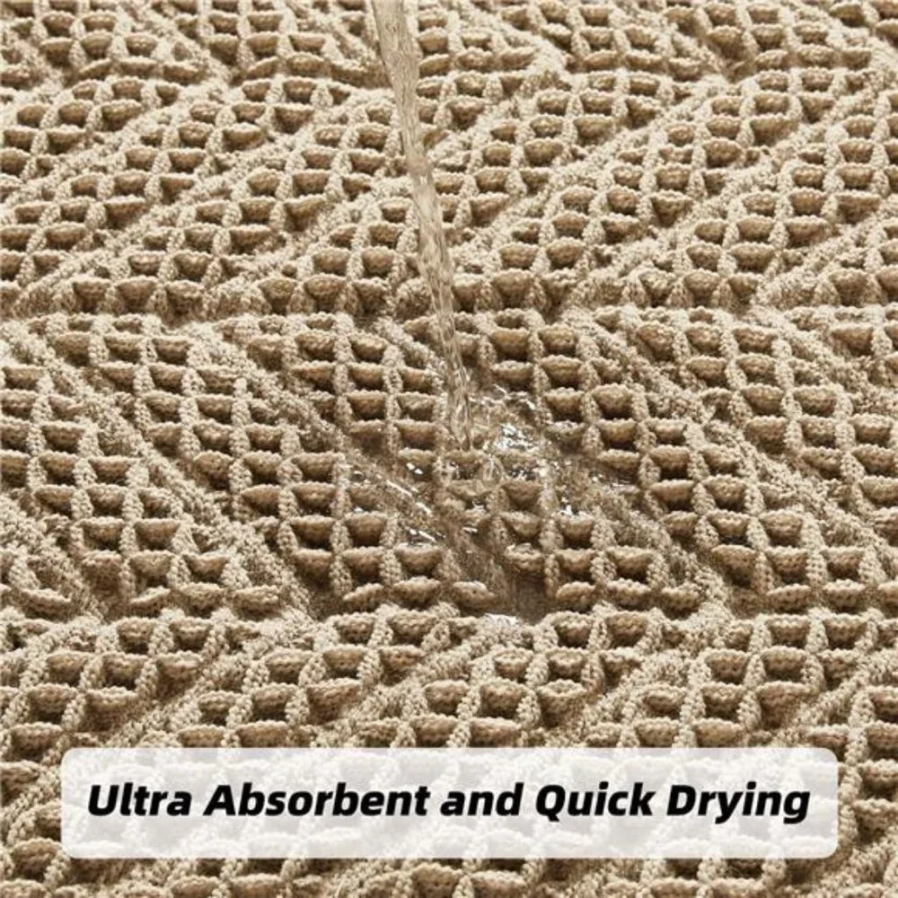 Bath Mats,Upgraded Waffle Super Absorbent Bath Mat,Bathroom Rugs Non Slip
